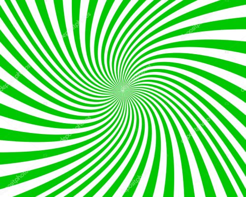 Green and white spiral design background - vector graphics